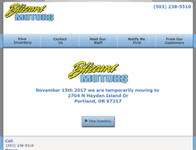 Tablet Screenshot of blizzardmotors.com